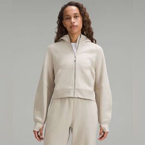 Scuba oversized full zip hoodie Mojave tan